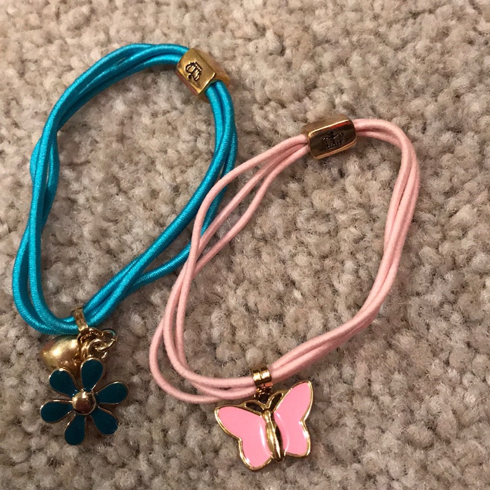 set of 2 juicy couture rubber bands